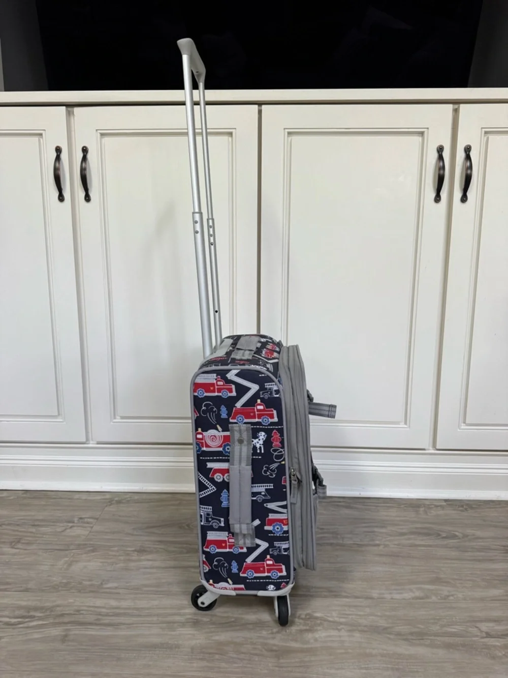 Pottery Barn Kids Mackenzie Firetruck Rolling Suitcase - Never Used